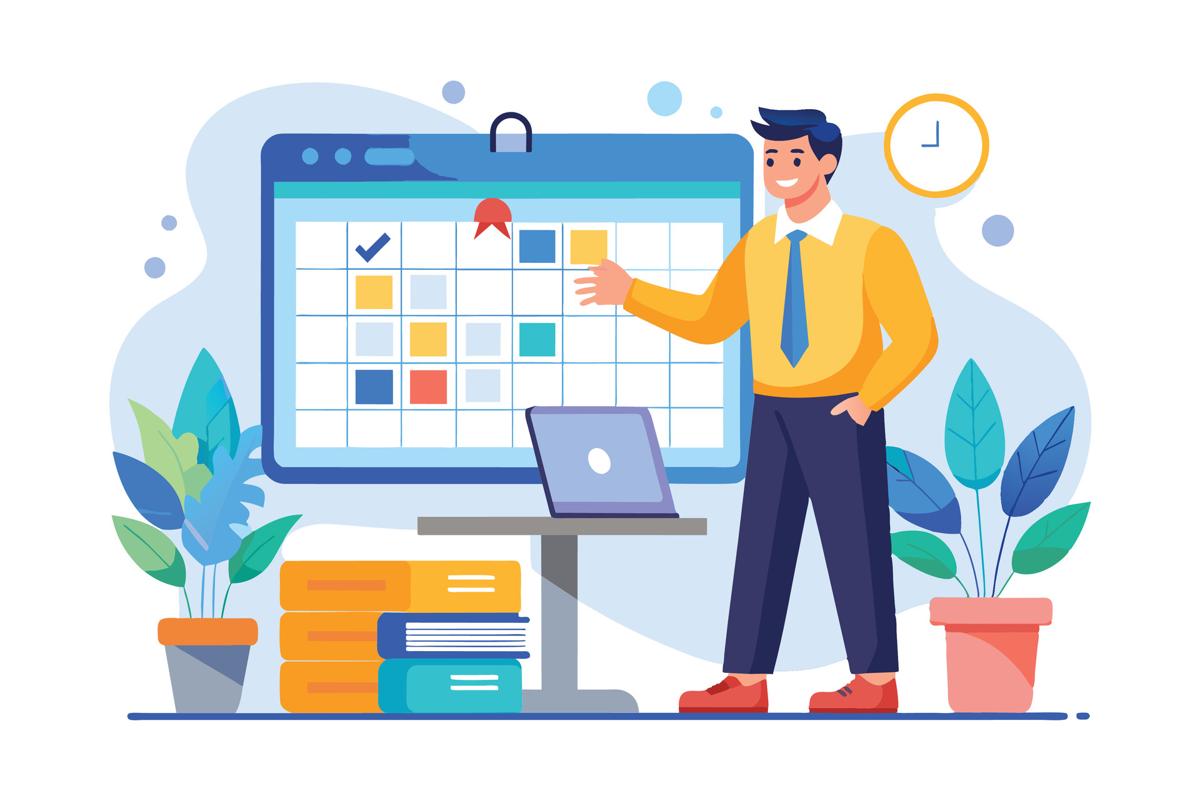 LeavePlan visual team calendar showing color-coded time off requests